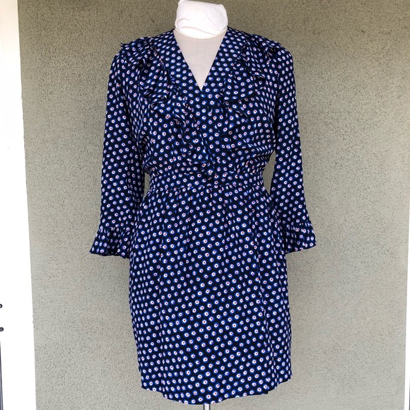 Yves Saint Laurent S/S 1983 vintage silk wrap dress - Picture 3 of 9